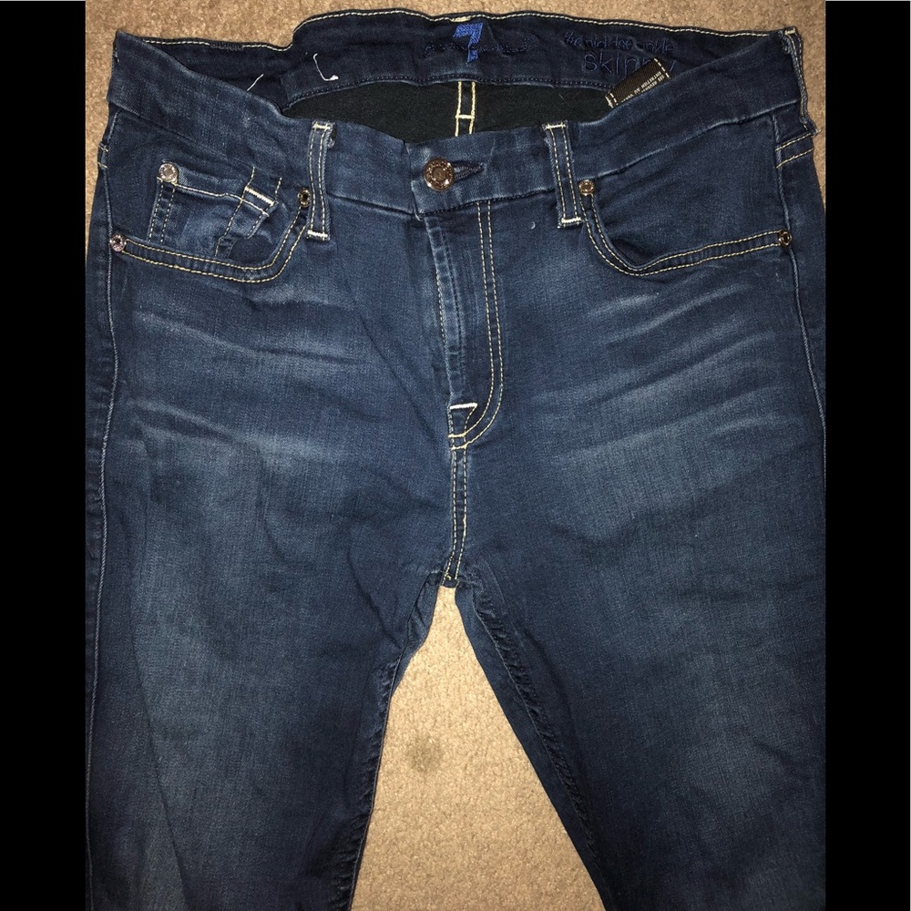 7 for all mankind skinny jeans super stretchy